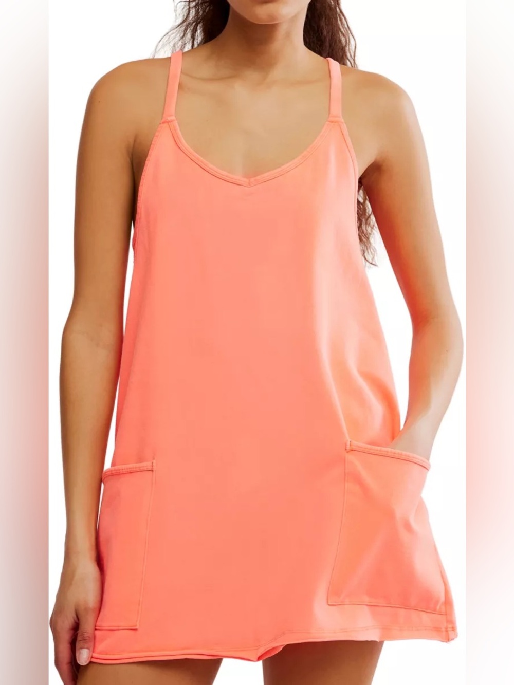 FP MOVEMENT Hotshot Mini Dress - Neon Coral